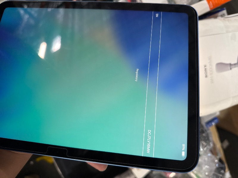 Photo 1 of ***MISSING CHARGERApple iPad 11-inch: A16 chip, 11-inch Model, Liquid Retina Display, 128GB, Wi-Fi 6, 12MP Front/12MP Back Camera, Touch ID, All-Day Battery Life — Blue