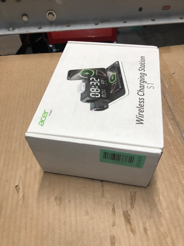 View 2 of ***MISSING PARTS***
Acer Gadget 7-in-1 Wireless Charging Station Charger Stand for Multiple Devices for Apple - iPhone 17 16 15 14 13 12 Pro Max Apple Watch Airpods, Wireless iPhone Charger Station with Bluetooth TimeSyn