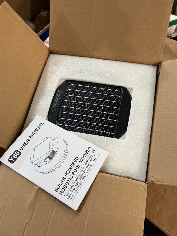 Photo 1 of ***PARTS ONLY , NON FUNCTIONAL ** Cordless Solar Pool Skimmer - 2026 Automatic Robotic Pool Surface Cleaner with 360° All-Around Intake, Dual Charging, 12H Deep Cleaning for In-Ground & Above Ground Pools