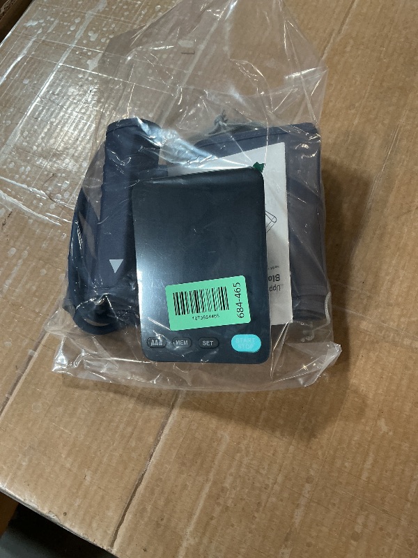 Photo 1 of ***STOCK IMAGE FOR REFERENCE***
ADKING Blood Pressure Monitor Home Use Upper Arm LED Backlit Display Blood Pressure Cuff 9-17 inch Automatic Blood Pressure Machine 3 User Mode & 199 Sets Memories & Carrying Case (Black)