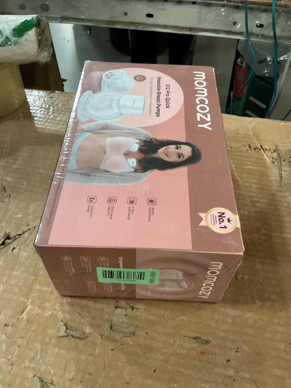 Photo 1 of ***FACTORY SEALED***
Momcozy Breast Pump S12 Pro Quick, Hands-Free Wearable & Wireless Pump, with DoubleFit Hybrid Flange, 3 Modes & 9 Levels Electric Pump Portable, Smart Display, 24mm Flange, 2 Count, Cozy White