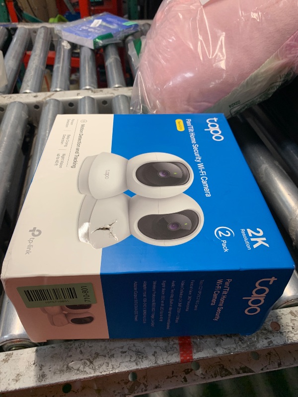 Photo 1 of ***MISSING PARTS***
Tapo 2K Pan/Tilt Security Camera for Baby Monitor, Dog Camera w/Motion Detection, 2-Way Audio Siren, Night Vision, Cloud&SD Card Storage, Works w/Alexa & Google Assistant, 2-Pack (Tapo C210P2)