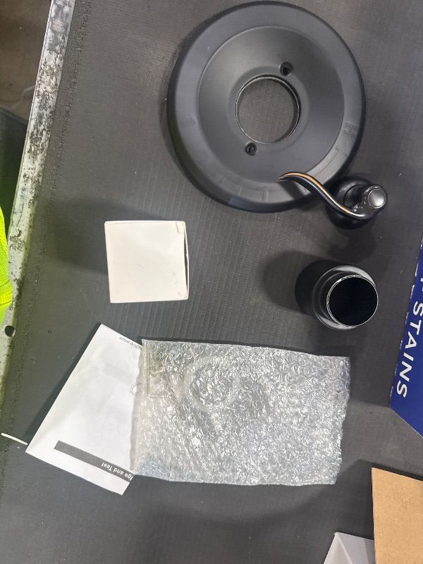 Photo 1 of ***MISSING PARTS***Replacement for Delta Classic 13 Series Single-Function Trim Kit, T13020-BL Matte Black Shower Handle, Fit Delta Shower Valve R10000 Series (Cartridge Included)