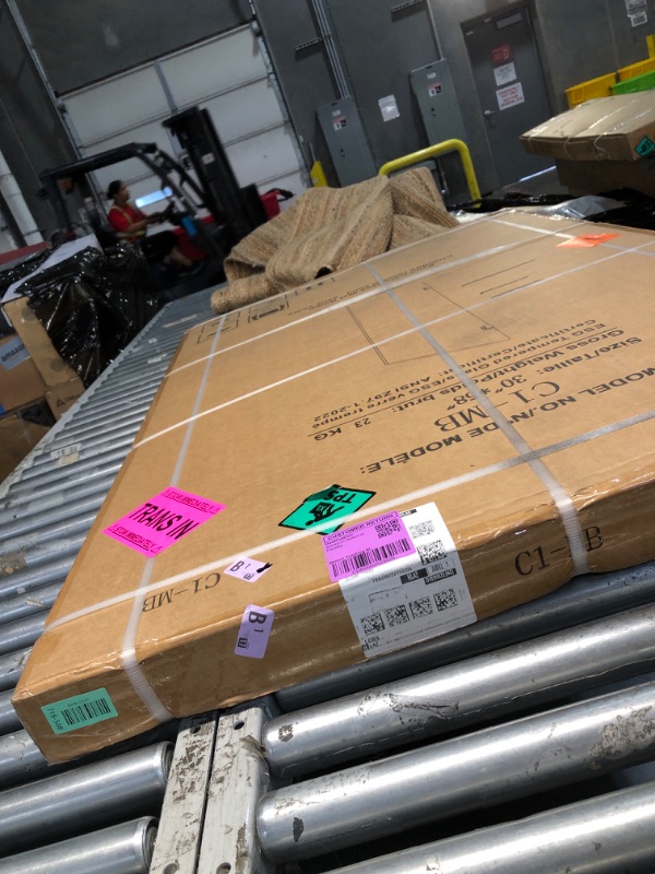 Photo 1 of ***FACTORY SEALED OPEN FOR INSPECTION***34" W x 58" H Frameless Single Fixed Bath Panel, Fixed Bathtub Screen with Clamps, 1/4" Clear Glass, Bathroom Shower Door Screen Fixed Tub Shower Glass Door Panel in Matte Black