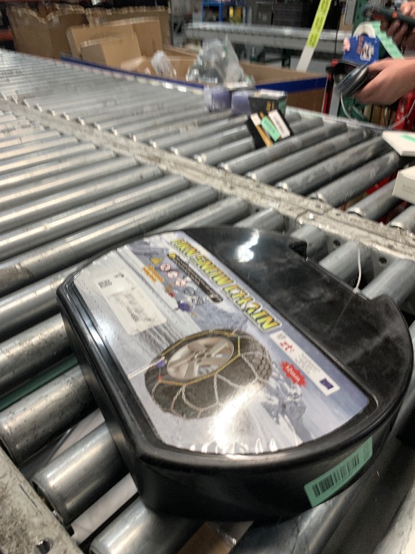 Photo 1 of ***FACTORY SEALED - OPENED FOR INSPECTION***
Auto Tightening Snow Chains Tire Chains For Cars Suv Pickup Trucks - Auto Tightening 1 Min Quick Fit AND Easy Installation, Reusable Universal Emergency Traction Snow Chains - Set of 2?HKN140?