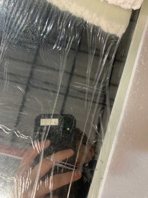 Photo 1 of ***MAJOR SCRATCHES ON MIRROR***
GOLOMO 66x40 Inch Silver Framed Mirror, Silver Bathroom Vanity Mirror for Wall, Brushed Nickel, Rounded Rectangle Mirror, Shatterproof, Anti-Rust (Horizontal/Vertical)