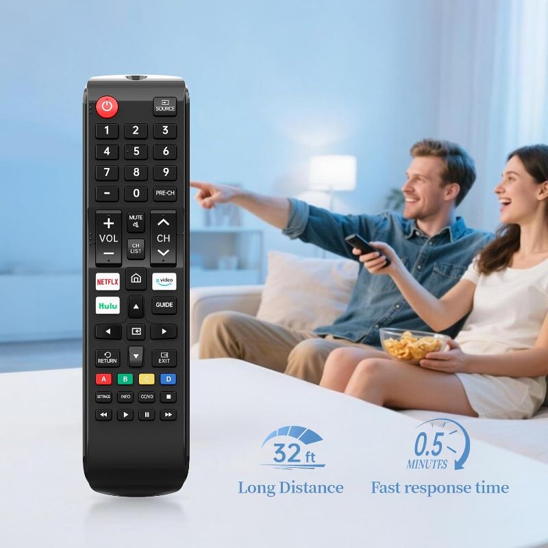 Photo 1 of ***REMOTE ONLY*** Samsung 75-Inch Class QLED Q7F Series Samsung Vision AI Smart TV (2025 Model, 75Q7F) Quantum HDR, Object Tracking Sound Lite, Q4 AI Gen1 Processor, 4K upscaling, Gaming Hub, Alexa Built-in