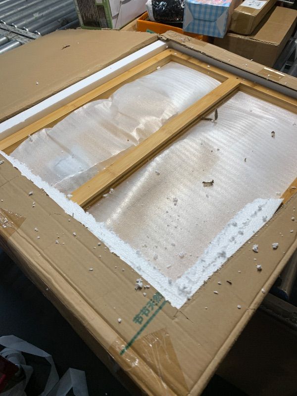 Photo 1 of ***FACTORY SEALED***bamboo end table
