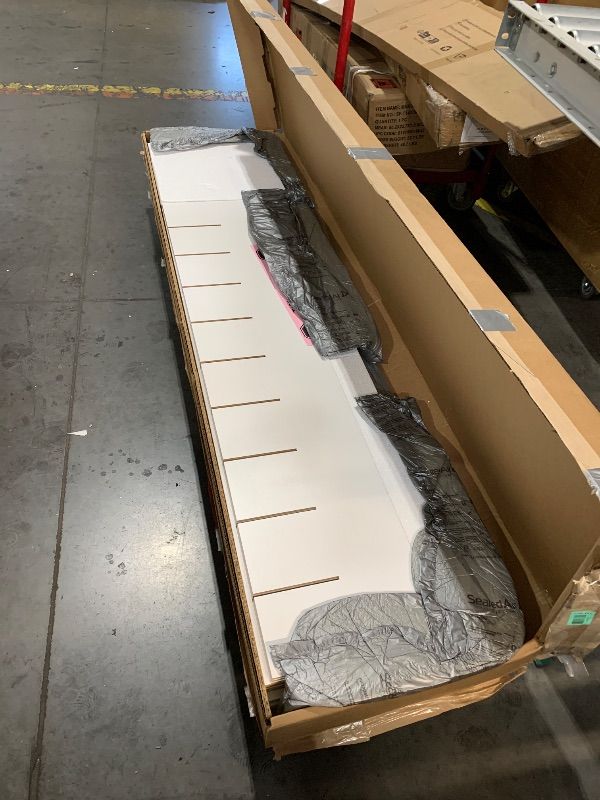 View 4 of **MISSING BOXES, PARTS ONLY**Prepac HangUps 30" Shoe Storage Cabinet, Cabinet Wall Mount, Wall Cabinet Storage for Shoes with 40 Cubbies, Ideal for Utility Room, Garage and Bedroom, 30" W x 72" H x 16" D, White