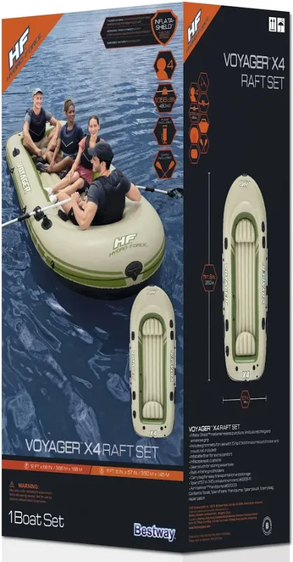Photo 1 of ***DAMAGED - SEE NOTES/PICTURES***Hydro-Force Treck X1 Inflatable Raft Set