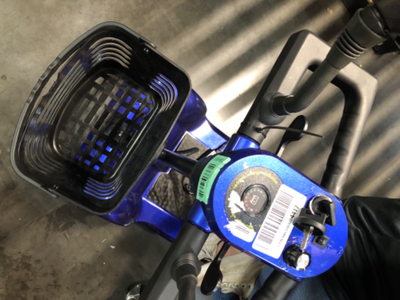 Photo 1 of ***DAMAGED - SEE NOTES/PICTURES***WheelWavi Powered Mobility Scooter, 4-Wheel Foldable Electric Scooter for Seniors & Adults – Heavy Duty Travel Model with 330 lbs Capacity, 350W Motor, Long-Lasting Battery, Front Basket & LED-14.9MI