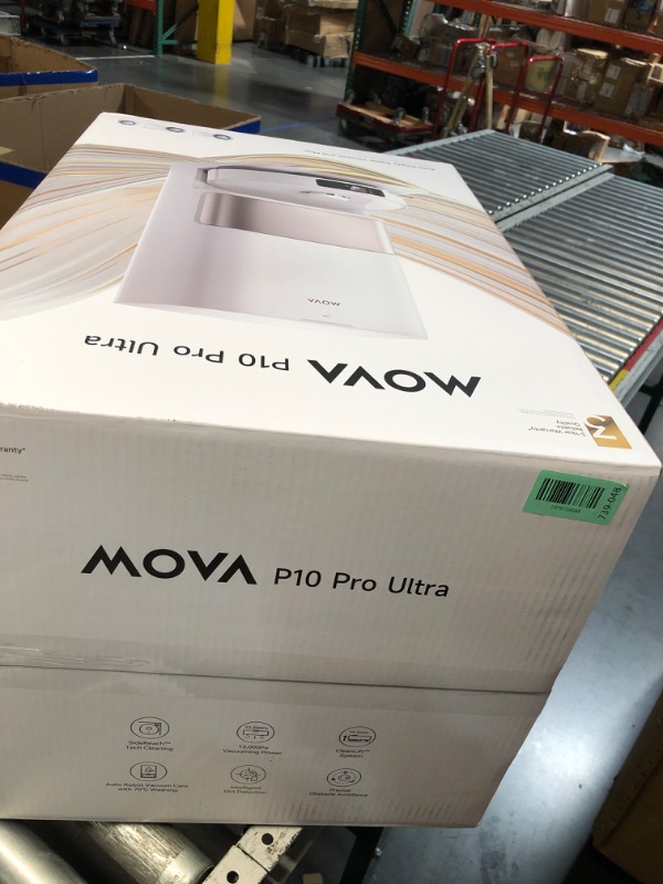 View 3 of ***FACTORY SEALED***Mova P10 Pro Ultra Robot Vacuum and Mop 13,000Pa Suction, 140°F Hot Water Auto Mop Washing & Drying, Dual Spinning Extenable Mop,10.5mm Lifting for Carpet, 360°Obstacle Avoidance, App Control
