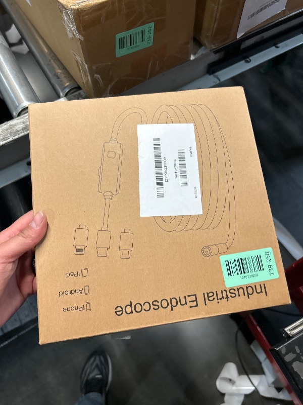 Photo 1 of [Dual-Lens] Endoscope Camera with Light,1920P HD Borescope with 8+1 Adjustable LED Lights, IP67 Waterproof Endoscope with Semi-Rigid Snake Cable, Inspection Borescope for iOS and Android-16.4ft