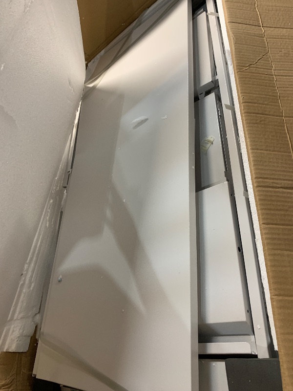 Photo 1 of (unKown MISSING, ASSEMBLY RERQUIRED*&*&) PeacefulHues Lateral File Cabinet 3 Drawer Metal Lateral Filling Cabinet with Lock, Lockable File Cabinets for Home Office with Letter/Legal/F4/A4 Size Storage White