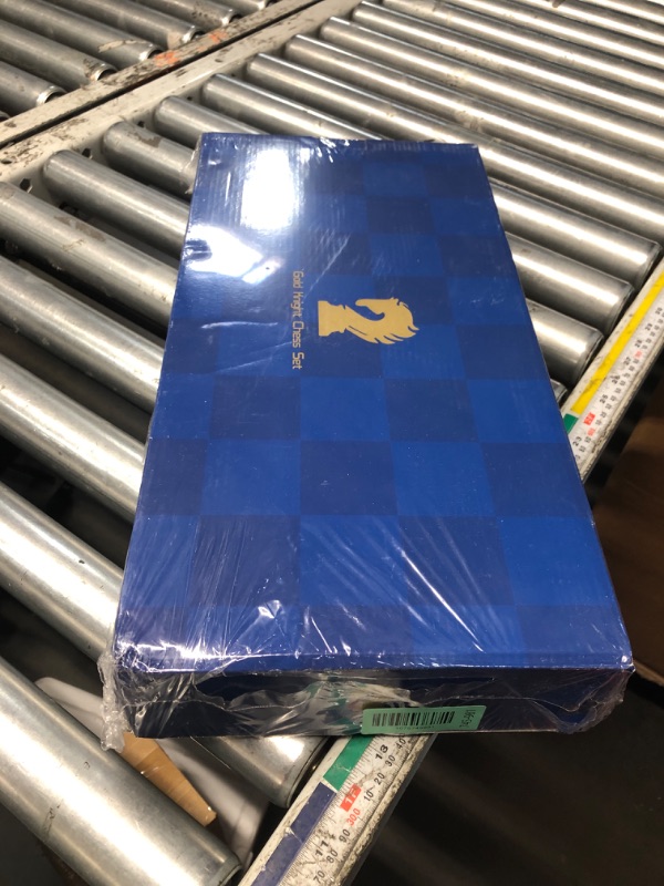 Photo 1 of ***FACTORY SEALED*** Large Wooden Chess Set with Metal & Wooden Chess Pieces, Luxury 17 Inch Chess Board Game with 2 Extra Queens, Premium Classic Strategy Board Game for Adults, Kids, Beginners & Gift Lovers