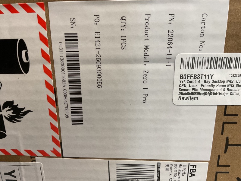 Photo 1 of ***FACTORY SEALED*** xk Zero1 4-Bay Desktop NAS, Intel N100 Quad-Core CPU, User-Friendly Home NAS Storage, Support 120TB (Diskless), 8GB RAM, Remote Access, 2 * 2.5GbE, 4K HDMI, Network Attached Storage