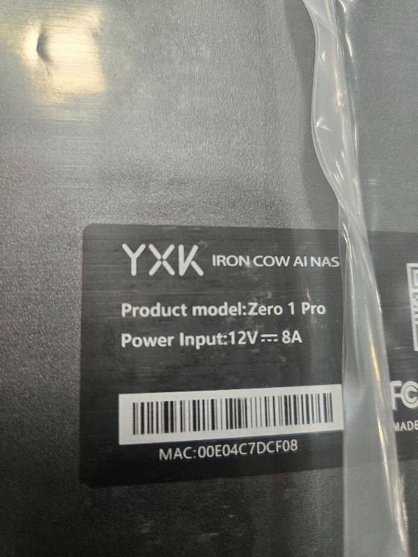Photo 1 of ***FACTORY SEALED*** xk Zero1 4-Bay Desktop NAS, Intel N100 Quad-Core CPU, User-Friendly Home NAS Storage, Support 120TB (Diskless), 8GB RAM, Remote Access, 2 * 2.5GbE, 4K HDMI, Network Attached Storage