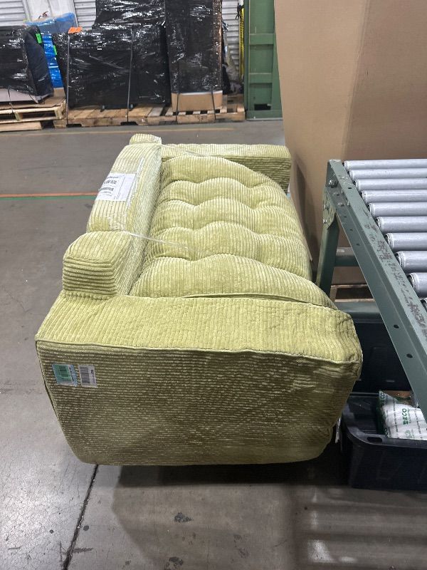 Photo 1 of ***TRUCK/TRAILER PICKUP ONLY***MAXYOYO Convertible Sofa Bed, Pull Out Loveseat Sleeper Sofa, 2 in 1 Folding Couch Bed, Fold Out Floor Couch with Pillows for Living Room Bedroom Lounge, Green