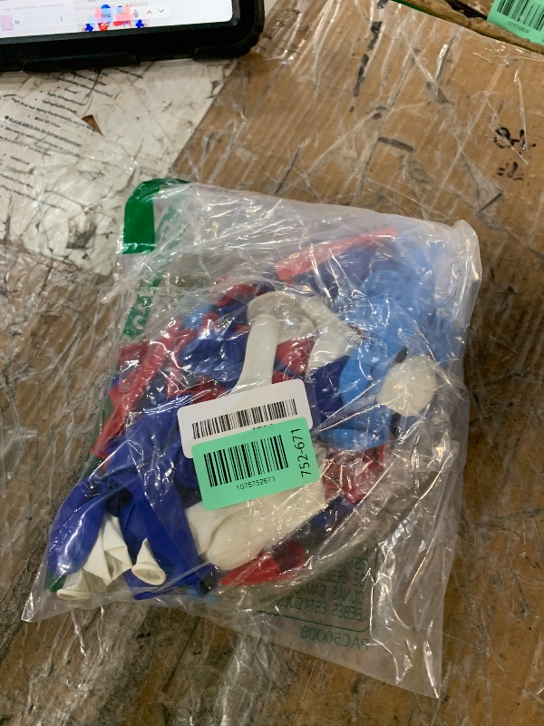 View 2 of ***MISSING PARTS***4th of July Balloons Arch Decorations,Red White and Blue Balloon Garland Independence Day Balloons Star Foil Balloon for Fourth of July Veterans Memorial Day Patriotic Party Birthday Party Supplies