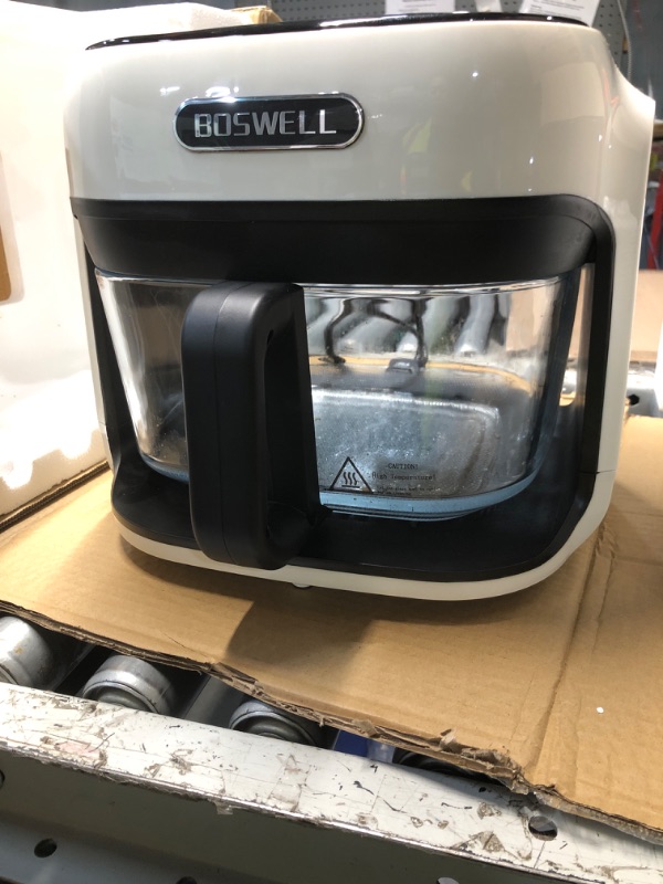Photo 1 of **FOR PARTS, DOES NOT HEAT**
BOSWELL 7.5 QT Glass Air Fryer