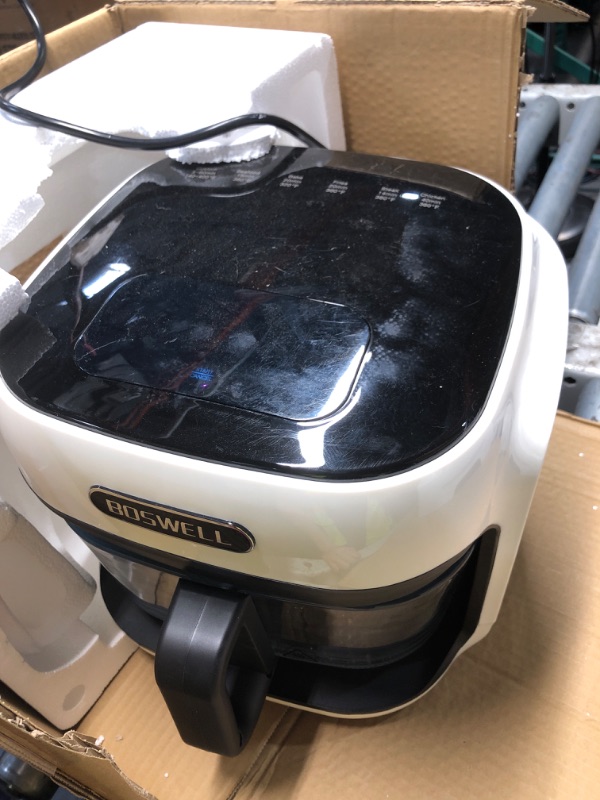 Photo 1 of **FOR PARTS, DOES NOT HEAT**
BOSWELL 7.5 QT Glass Air Fryer