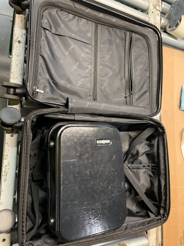 View 3 of **CODE UNKNOWN, LOTS OF SCRATCHES** TRAVELARIM 22 Inch Carry-On Luggage with Cosmetic Case