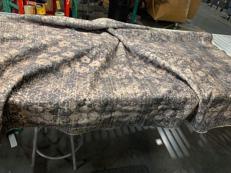 View 2 of ***STOCK PHOTO FOR REFERENCE ONLY***Washable Area Rug 8' x 10' Vintage Traditional Persian Mat - Foldable Distressed Non-Slip Machine Washable Carpet for Living Room Bedroom Kitchen Home Decor - Umber and Slate