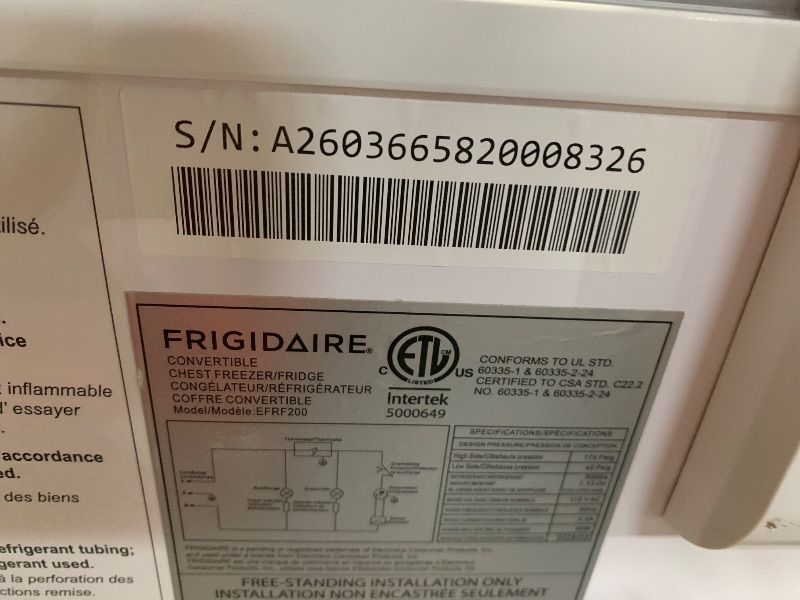 View 4 of ***FACTORY SEALED***
Frigidaire 2.0 Cu. Ft. Chest Freezer - Pearl White