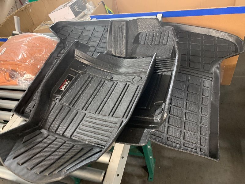 View 3 of **MISSING 2ND ROW** Yonugli Floor Mats 2 Row and Trunk Cargo Liner Set for 2018-2024 Nissan Kicks Accessories All Weather TPE Rubber Protection Mats (Floor Mats+Cargo Liner)