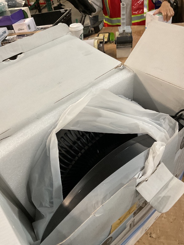 Photo 1 of ***DAMAGED - SEE NOTES/PICTURES***TriPole Foldable Standing Fan 12" Portable Rechargeable Battery Pedestal Fan with Remote, Timer Setting, Height Adjustable, for Home Office, 6 Speed, 12000mAh (Black)