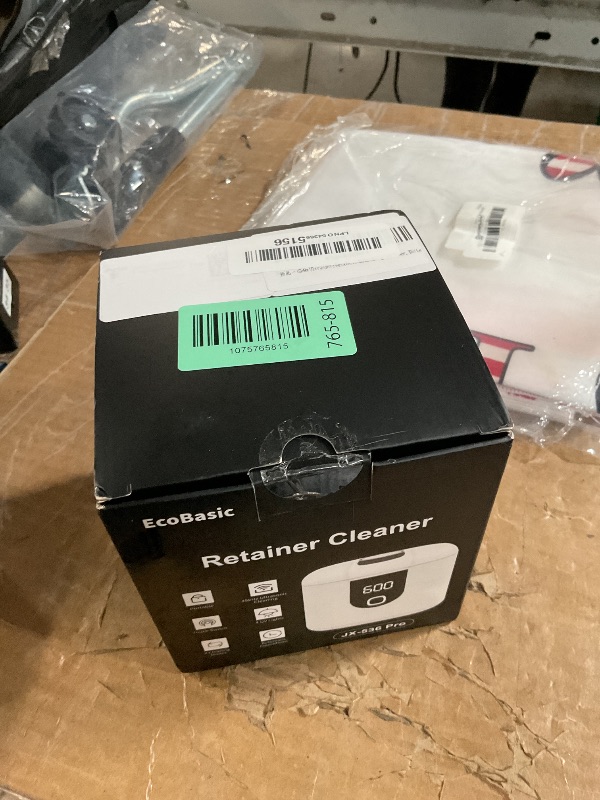 Photo 1 of ***MISSING PARTS***
45kHz Ultrasonic Retainer Denture Cleaner Machine, Fast Cleaning for Aligners, Mouth Guards, Braces, Toothbrush Heads & Jewelry, 200ML Dental Cleaning Pod, 4 Modes & Digital Timer, White