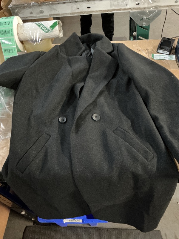 View 2 of ***STOCK IMAGE FOR REFERENCE***
Maiyifu-GJ Men's Winter Warm Trench Coat Double Breasted Wool Blend Overcoat Slim Fit Notched Collar Long Jacket (Black,Small)
