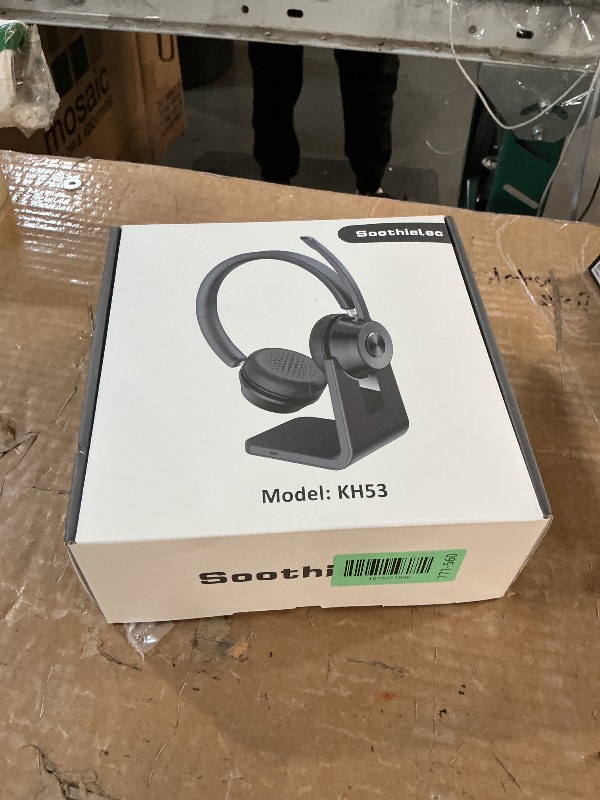 Photo 1 of (Upgraded Version) Wireless Headset, Bluetooth Headset with Noise Cancelling Microphone, Best Headphones with Mic Mute & USB Dongle for PC/Computer/Laptop/Cell Phones/Remote Work/Call Center