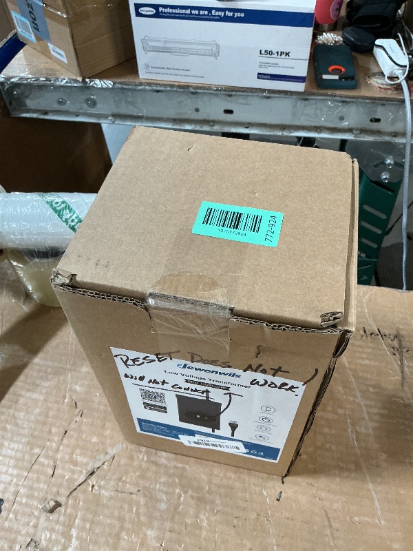 Photo 1 of (UNFUNCTIONAL FO PARTS) DEWENWILS Smart Low Voltage Landscape Transformer 120W, 120V AC to 12V AC for LED Landscape Lights, Outdoor Lighting, Waterproof, 1 Zone Control, Compatible with Alexa and Google Home, ETL Listed