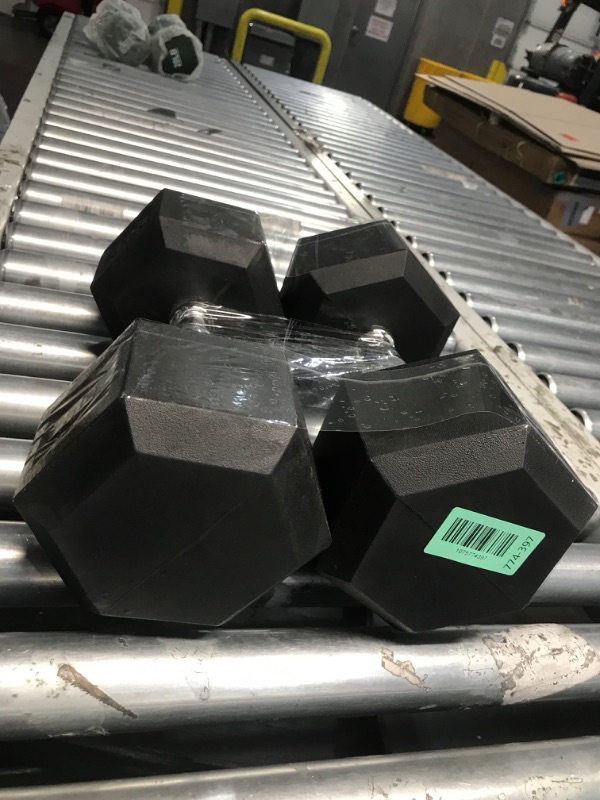 Photo 1 of ***PARTIAL SET****

2 25 LB DUMBELLS