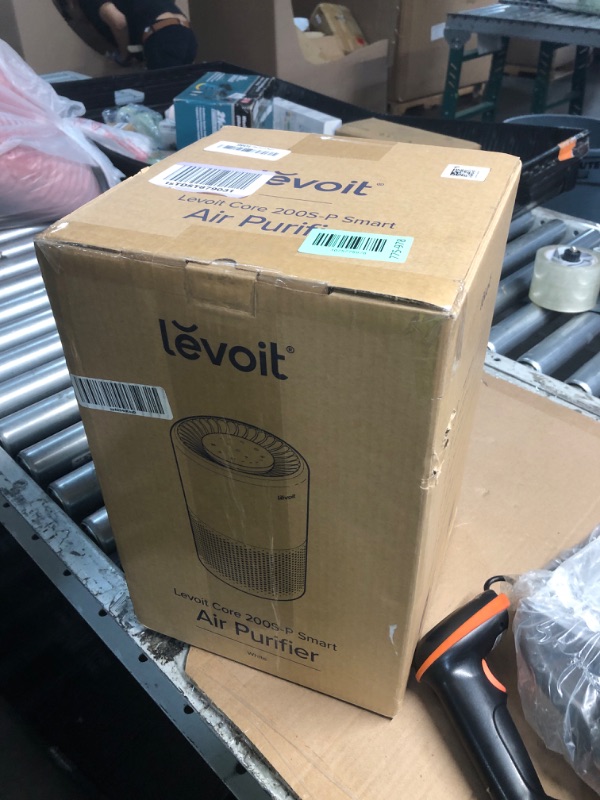 Photo 1 of ***FACTORY SEALED - OPENED FOR INSPECTION***LEVOIT Air Purifier for Home Bedroom Dorm Room, Smart & Voice Control, AHAM VERIFIDE, 3-in-1 Filter With HEPA Sleep Mode, for Pollen, Pollutants, Smoke, Dander, Dust, Core 200S-P, White