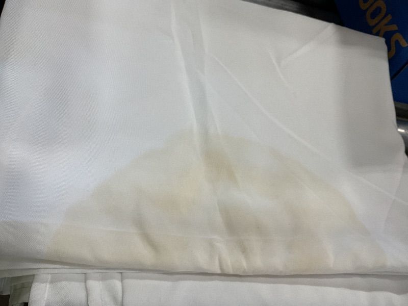 View 3 of ** needs wash*** Tablecloth Rectangle 60x128 Inches Ivory Table Cloths for Parties Wedding Reception Home Decorations(2 pack)