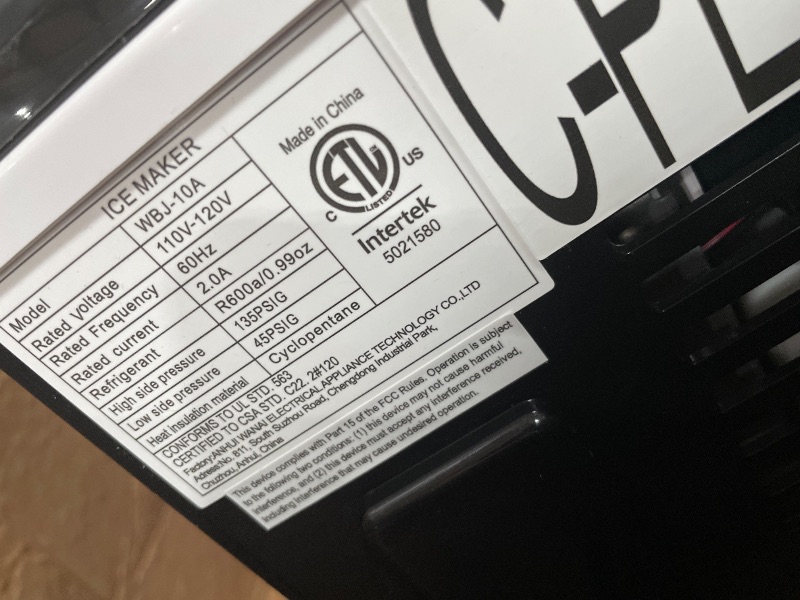 View 4 of **PARTS ONLY** DUMOS Countertop Ice Maker with Handle, Portable Ice Machine for Home Black