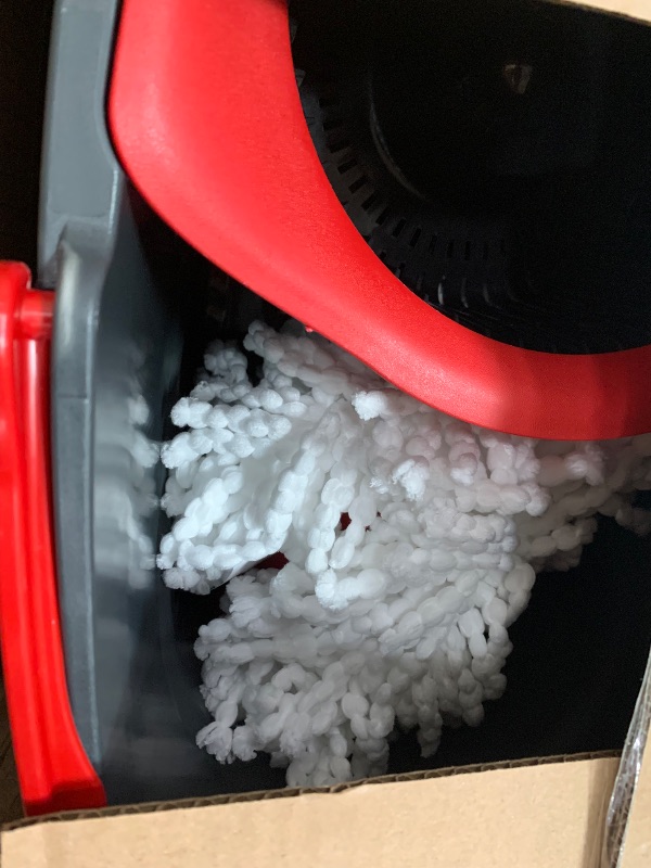 View 2 of ** pole handle not included**O-Cedar EasyWring Spin Mop & Bucket System with 1 Extra Refill