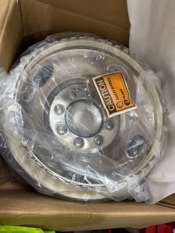 View 3 of 16 Wheel Simulators (2Pcs Front),8 Lug Polished Stainless Steel RV Hubcaps,Snap On Wheel Cover Compatible with1974-2000 GMC 3500, 1974-1998 Ford F350, 2008-2026 E350/E450 DRW, 1974-1999 Dodge Ram 3500