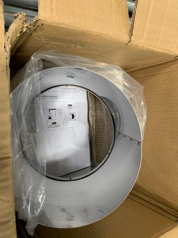 View 2 of 10 Inch Hooded Wall Vent with Screen and Damper, Exterior Wall Exhaust Vent Cover Cap for Kitchen Range Hood Dryer Ventilation and Outdoor Air Exhaust, Stainless Steel