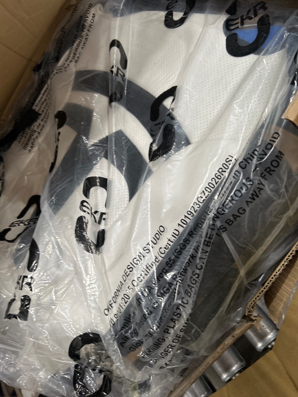 View 4 of (used) EKR Model Y Seat Covers Custom Fit for Tesla Model Y 2021 2022 2023 2024 Long Range (Only for 7 Seats),Waterproof Seat Protectors,Car Seat Cover Full Set, Faux Leather(Black/White)