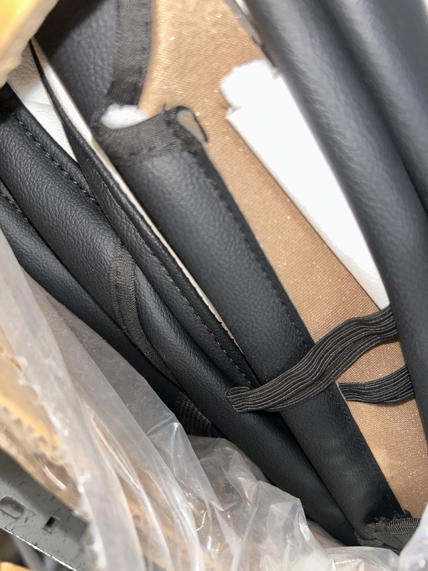 View 2 of (used) EKR Model Y Seat Covers Custom Fit for Tesla Model Y 2021 2022 2023 2024 Long Range (Only for 7 Seats),Waterproof Seat Protectors,Car Seat Cover Full Set, Faux Leather(Black/White)