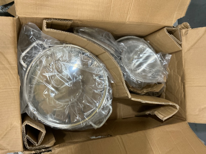 View 4 of 10-Piece Tri-Ply Stainless Steel Cookware Set