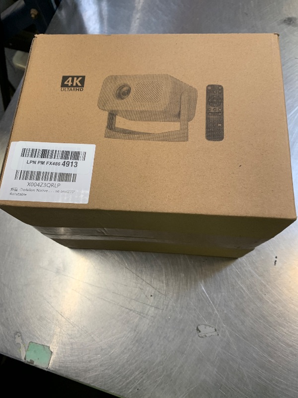 Photo 1 of [Built-in Apps & 2026 Upgraded] Mini Projector with Wifi and Bluetooth Portable,Native 1080P 4K Support Auto Keystone Movie Projector Compatible with TV Stick/HDMI/USB, 360° for Bedroom, Outdoor Use