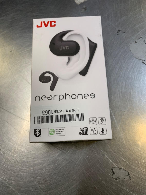 Photo 1 of Victor HA-NP35T Fully Wireless Earbuds, Nearphones, New Shape Design with No Blocks, 16mm Driver, Up to 17 Hours Playback, Compatible with Bluetooth Ver5.1, Black