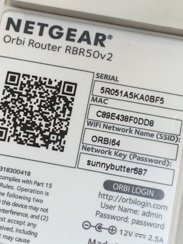 Photo 1 of NETGEAR Orbi Whole Home Tri-Band WiFi 6 Mesh Network System (RBR50v2 ) – Router with 1 Satellite Extender -Security Features - Coverage Up to 5,000 sq. ft., 100 Devices - ac3000(Up to 6Gbps)