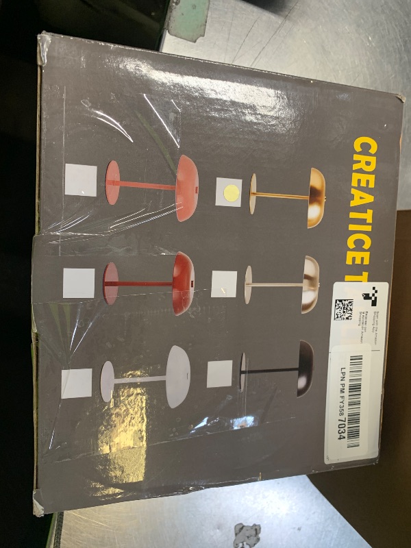 Photo 1 of Portable Mushroom Table Lamp with 5200mAh Battery, 11'' Cordless LED Night Light with Stepless Dimming, 3 Color Modes & Adjustable Height for Bedroom/Patio/Bar Decor/Coffee Shop Ambiance (Gold-tall)