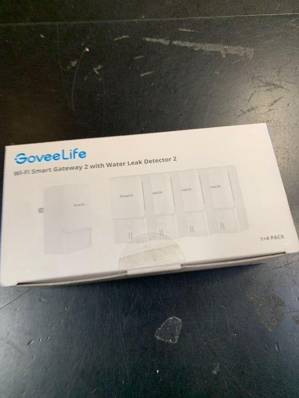 Photo 1 of GoveeLife Water Leak Detectors 5 Pack, 100dB Adjustable Audio Alarm and Leak and Drip Alerts, Detector for Home, Bedrooms, Basement, Warehouse, Cabin/RV
