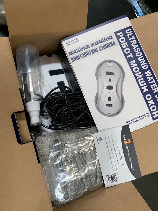 Photo 1 of Automatic Window Cleaning Robot, Window Cleaner Robot Auto Dual Spray, 2026 Model Robot Limpia Vidrios AI Path Planning, 3000Pa Suction, Remote Control, Edge Detection for Streak-Free Glass - SS1